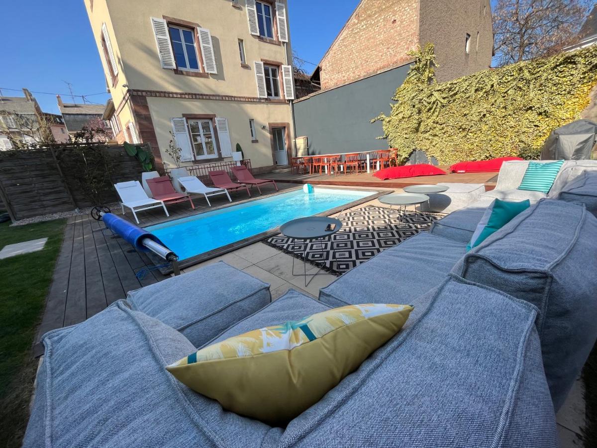 Gite Villa Avril Piscine- Jacuzzi- Sauna - 15 Pers-Proche Europapark Selestat Exterior photo